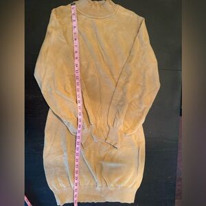 Cozy Tan Sweater Dress